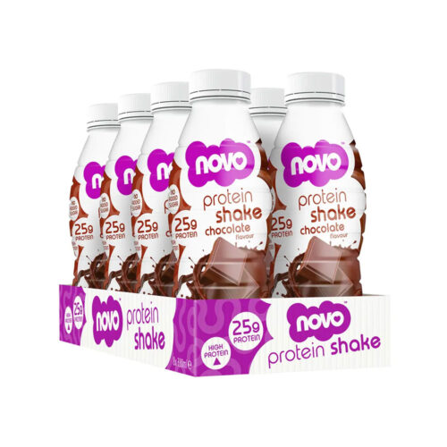 Novo Protein Shake Chocolate Flavour 330ml x 8 Unit Box Proteinbar Qatar