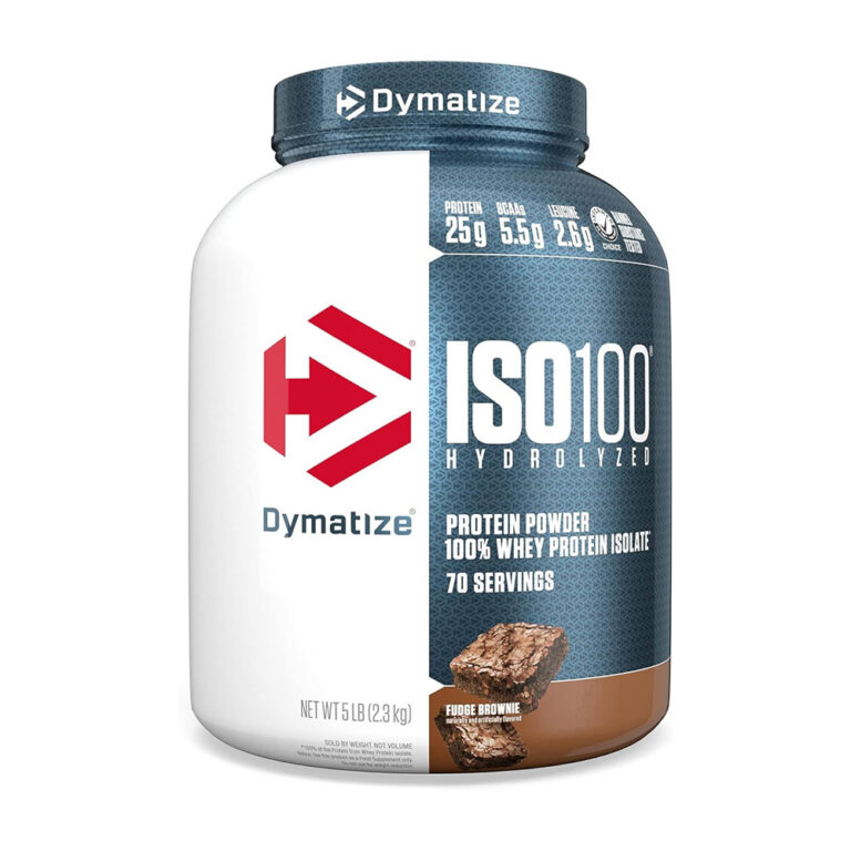 Dymatize ISO100 Hydrolyzed Whey Protein Powder Isolate Fudge Brownie
