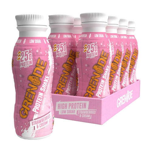 Grenade Strawberries and Cream Protein Shake 330ML 8 Unit x 1 Box