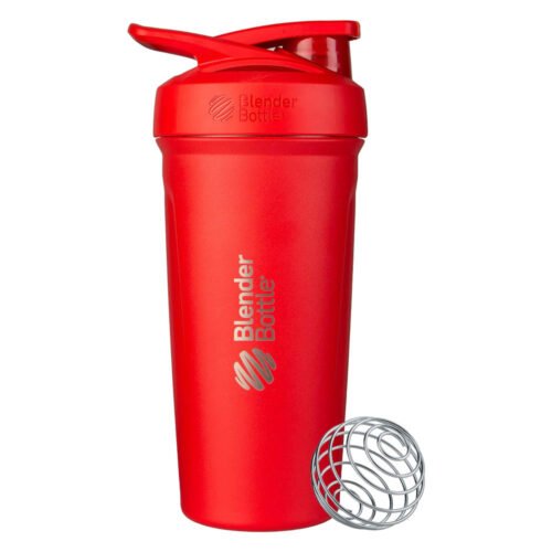 Blenderbottle Strada Insulated Stainless Steel Shaker Bottle With Locking Lid And Wire Whisk