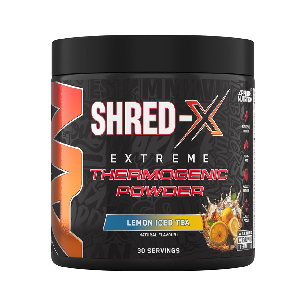 Applied Nutrition Shred X Thermogenic Powder Ultimate Fat Burner 30 Servings Lemon Ice Tea Flavour 300g