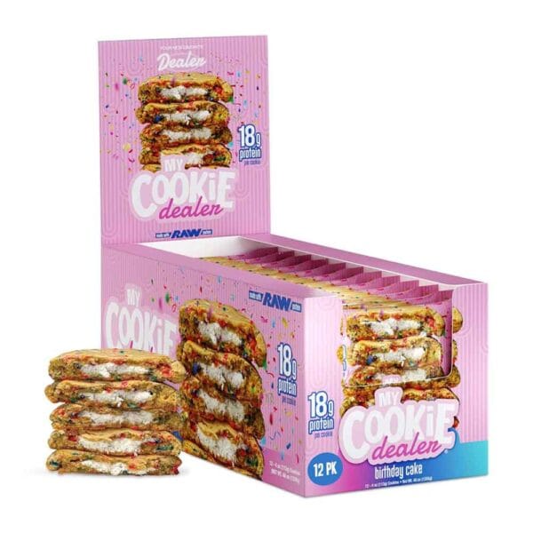 My Cookie Dealer 18g Protein Cookie Birthday Cake Flavour 113g x 12pcs Box