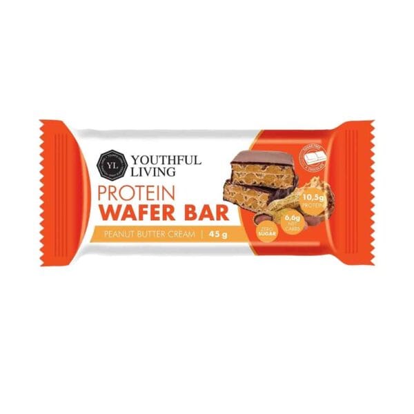 Youthful Living Protein Wafer Bar Peanut Butter Cream Falvour 45g