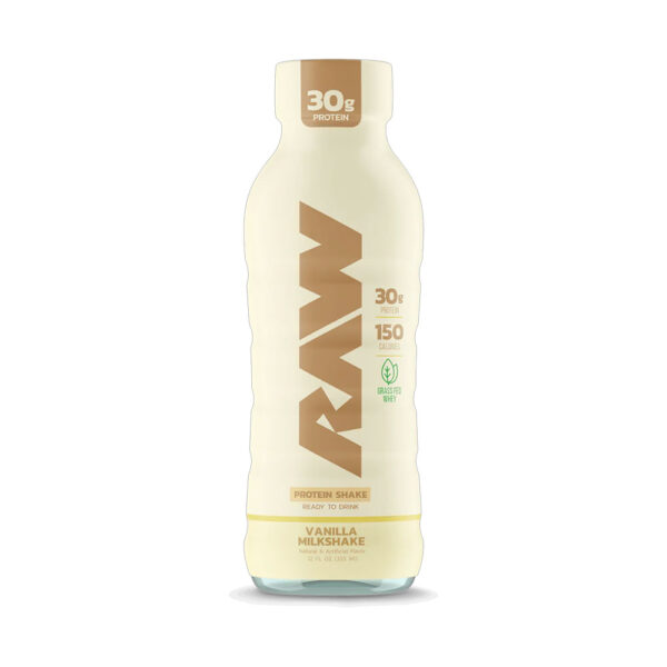 Raw Protein Shake Ready to Drink Vanilla Milk Shake 355ml