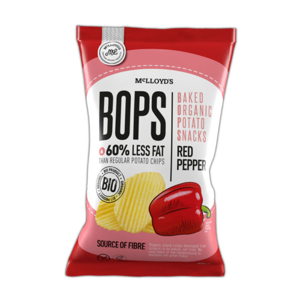 McLLoyds Baked Organic Potato Snacks Chips Red Pepper 85g