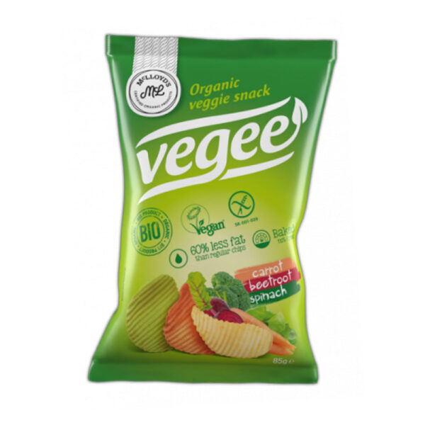 McLLoyds Baked Organic Veggie Snacks Vegee Chips 85g