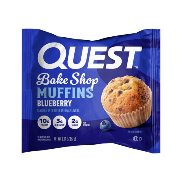 Quest Nutrition Bake Shop Muffins Blueberry Flavored 57g