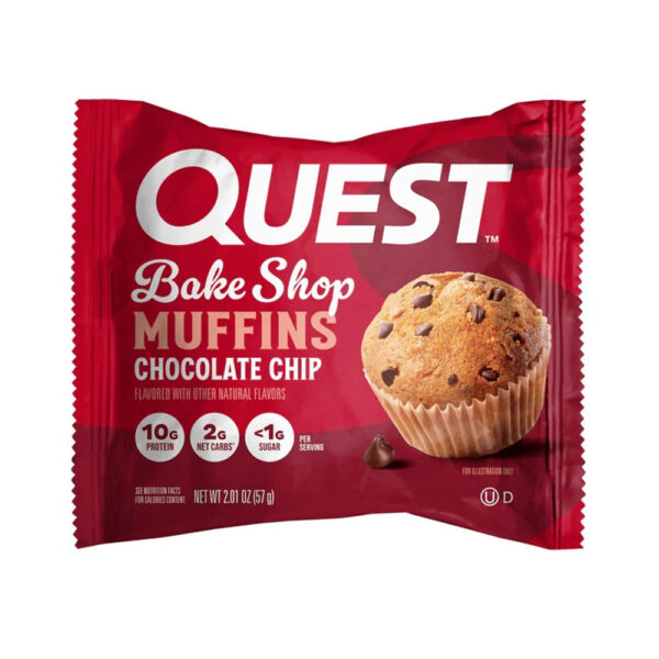 Quest Nutrition Bake Shop Muffins Chocolate Chip Flavored 57g