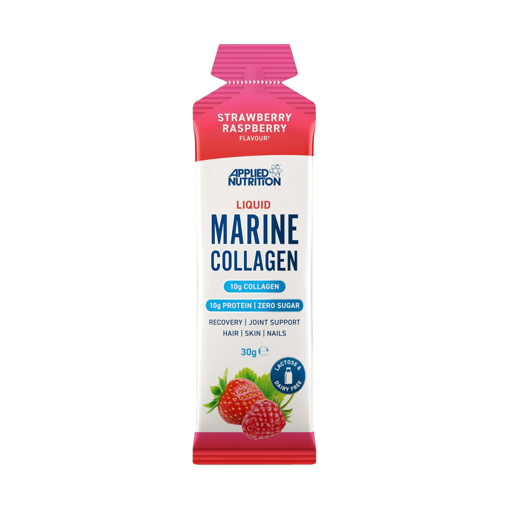 Applied Nutrition Marine Collagen Liquid Gels Strawberry Raspberry Flavour 30g