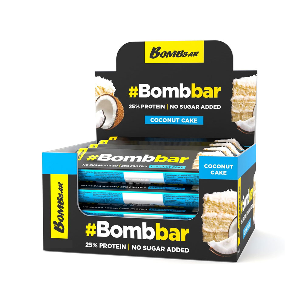 Bombbar Coconut Protein No Sugar Coconut Cake 40g x 30
