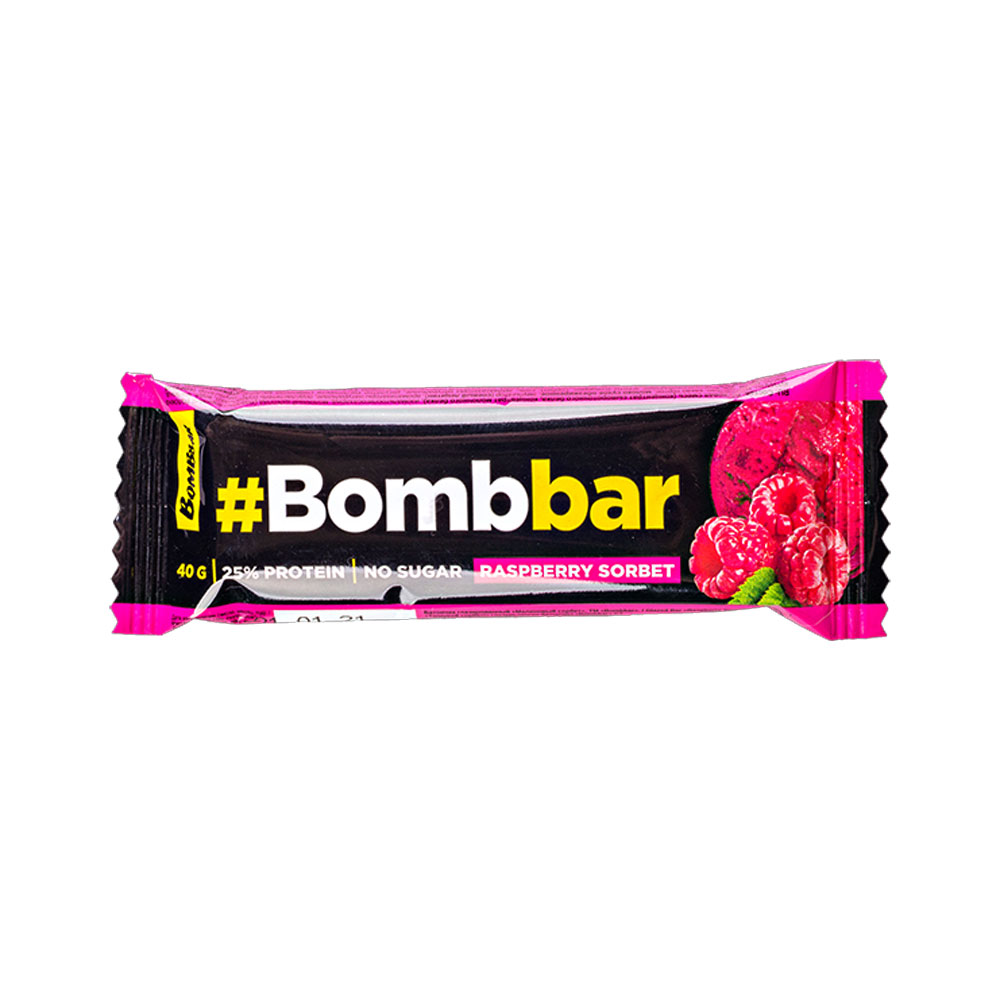 Bombbar Raspberry Sorbet Protein No Sugar 40g