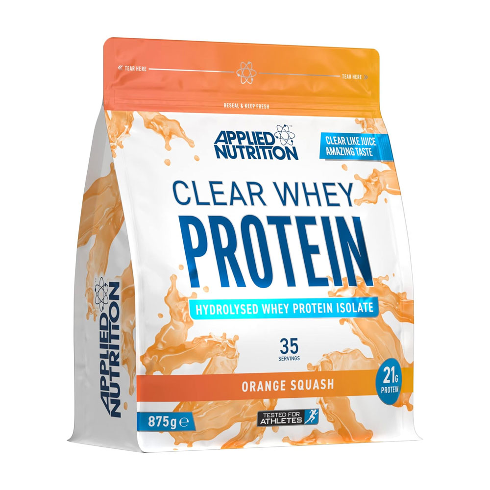 Applied Nutrition Clear Hydrolysed Whey Protein Isolate 35 Servings Orange Squash Flavours 875g