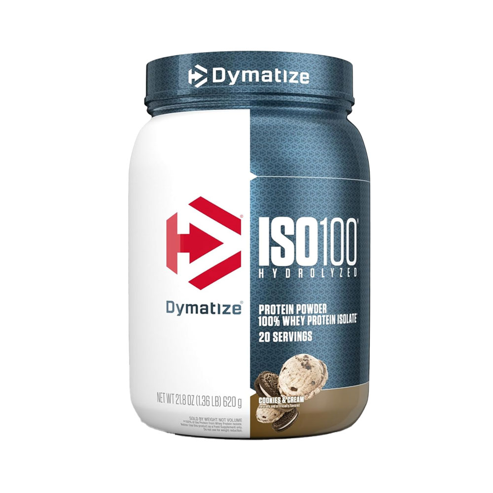 Dymatize Cookies and Cream Flavour ISO100 Whey Protein Powder 20 Servings 1.36 LB 620g
