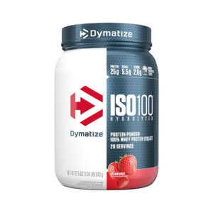 Dymatize Strawberry Flavour ISO100 Whey Protein Powder 20 Servings 1.34 LB 610g