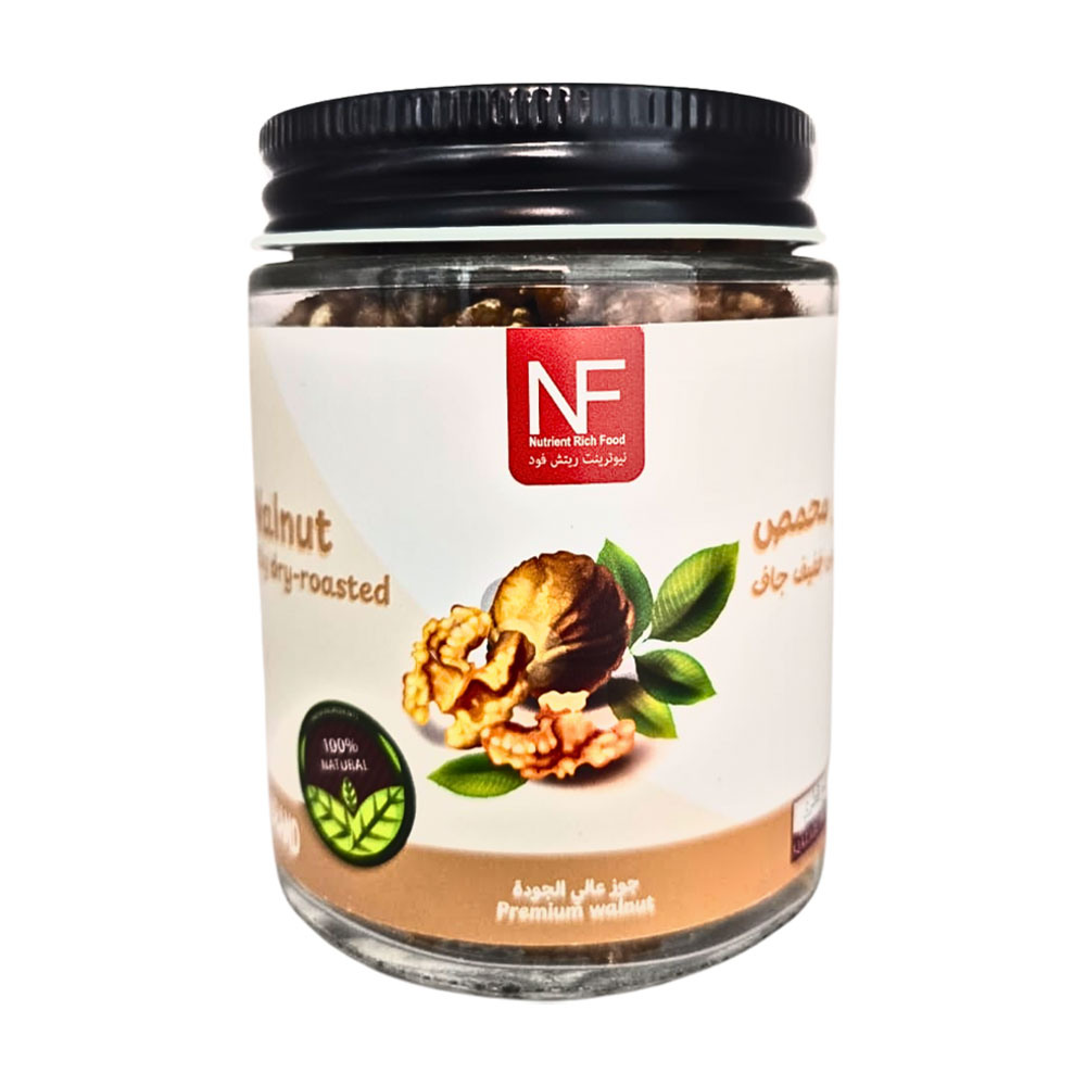 Nutrient Rich Food Walnut Lightly Dry-Roasted Elite Nuts and Butter Brand 110g