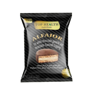 Top Health Nutrition Alfajor Filled with White Chocolate Ganache and Chocolate Flavored Topping 25g