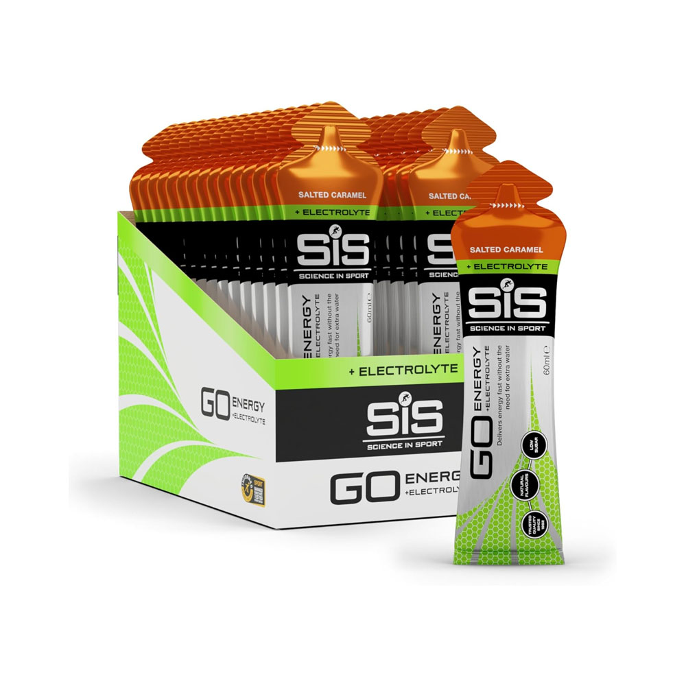 Science in Sport Electrolyte Salted Caramel Go Energy Gel 30 x 60ml Box