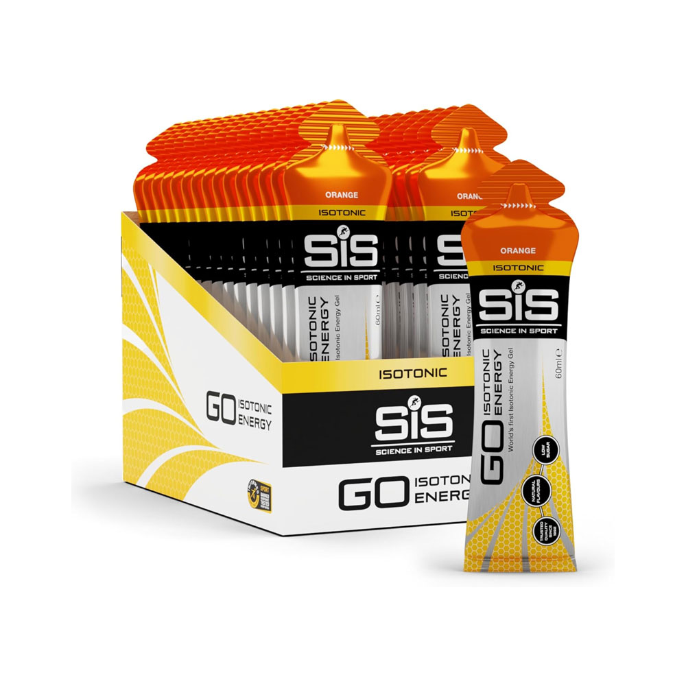 Science in Sport Isotonic Orange Flavour Go Energy Gel 30 x 60ml Box