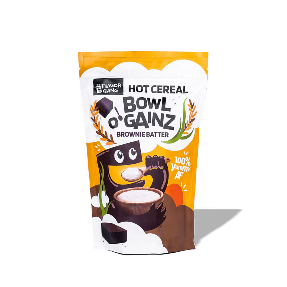 The Flavor Gang Hot Cereal Bowl O Gainz Brownie Batter 128g