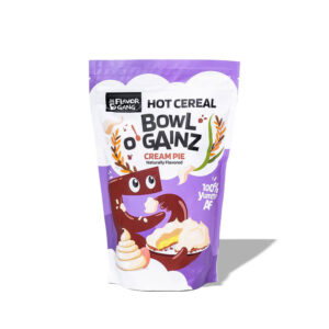 The Flavor Gang Hot Cereal Bowl O Gainz Cream Pie Naturally Flavored 128g